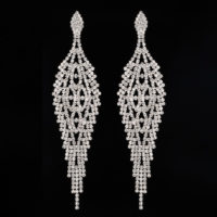 Серьги со стразами для фитнес-бикини EAR-JA